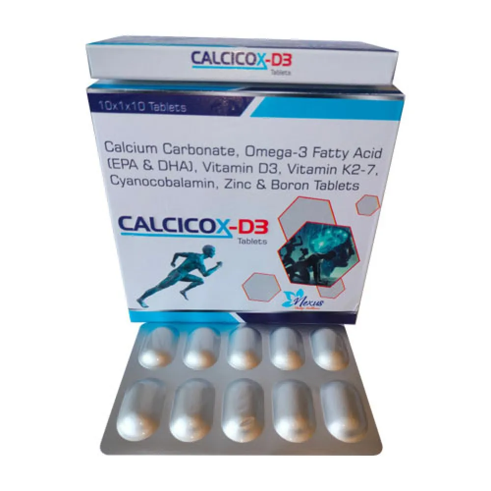 Calcium Carbonate with Omega-3 Fatty Acid Tablets Third Party Medicine Manufacturer